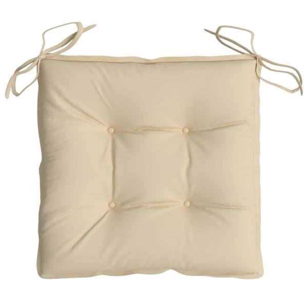 Stuhlkissen 6 Stk. Beige 40x40x7 cm Oxford-Gewebe