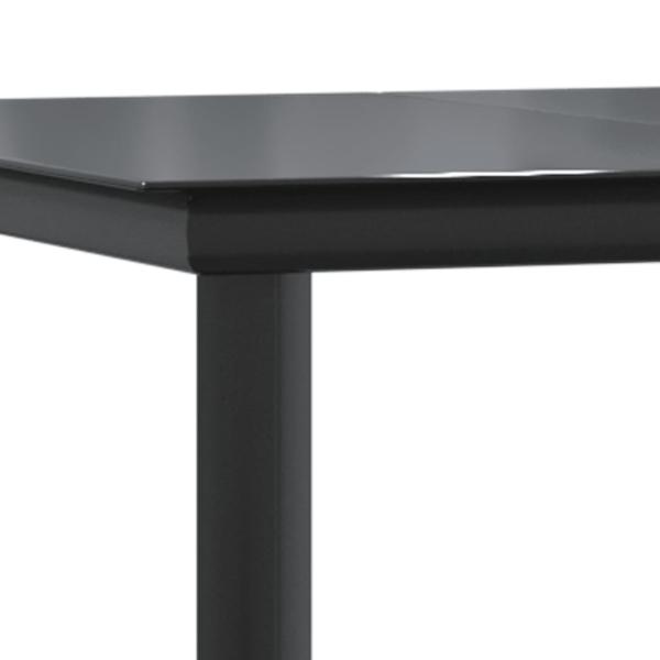 7-tlg. Garten-Essgruppe mit Kissen Grau Poly Rattan