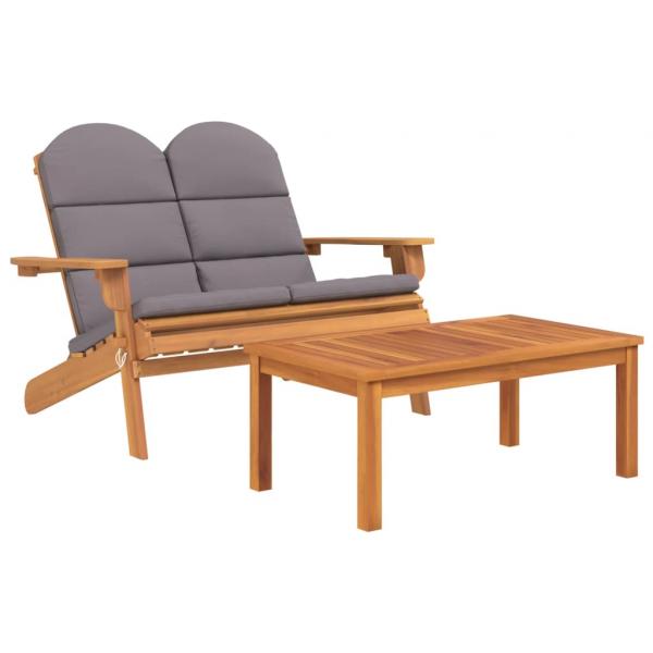 4-tlg. Garten-Lounge-Set Adirondack Massivholz Akazie