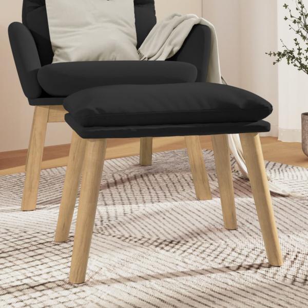 ARDEBO.de - Fußhocker Schwarz 45x29,5x35 cm Samt