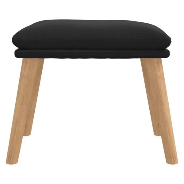 Fußhocker Schwarz 45x29,5x35 cm Samt