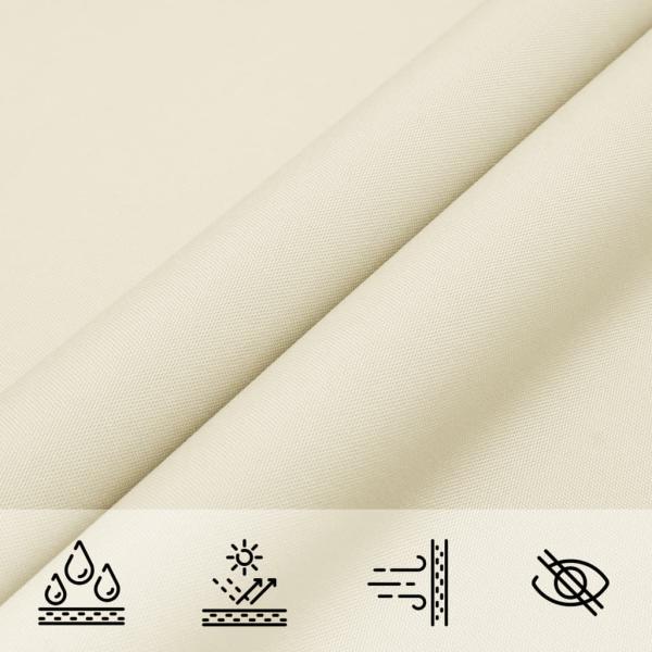 Sonnensegel Oxford-Gewebe Dreieckig 5x7x7 m Creme