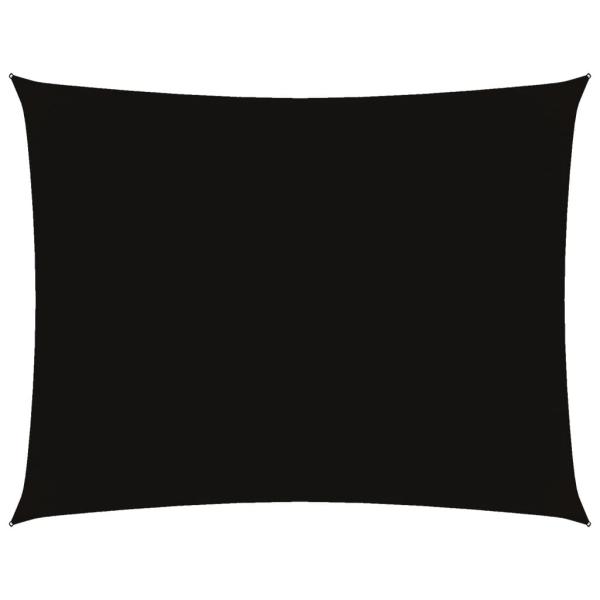 Sonnensegel Oxford-Gewebe Rechteckig 4x5 m Schwarz
