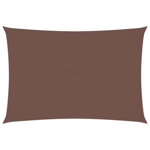 Sonnensegel Oxford-Gewebe Rechteckig 3x5 m Braun