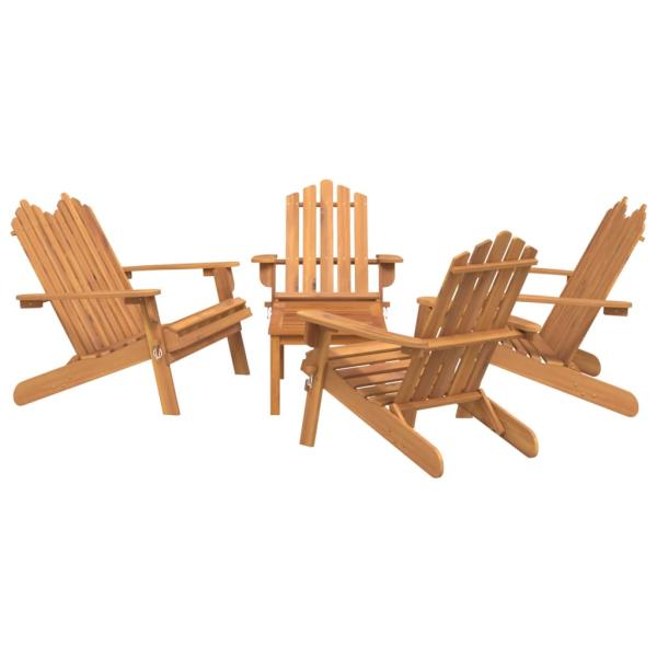 5-tlg. Garten-Lounge-Set Adirondack Massivholz Akazie