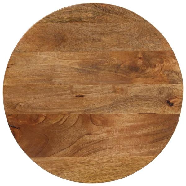 ARDEBO.de - Tischplatte Ø 50x2,5 cm Rund Massivholz Mango