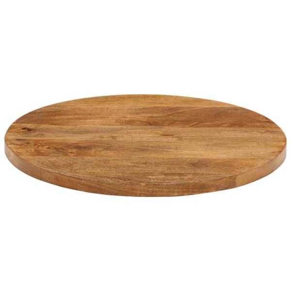 Tischplatte Ø 50x2,5 cm Rund Massivholz Mango