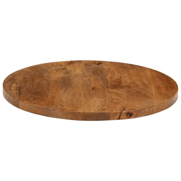 Tischplatte Ø 50x2,5 cm Rund Massivholz Mango