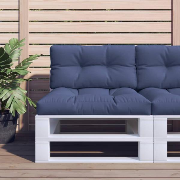 ARDEBO.de - Palettenkissen Marineblau 120x40x12 cm Stoff
