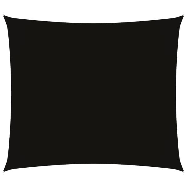 Sonnensegel Oxford-Gewebe Rechteckig 2,5x3 m Schwarz