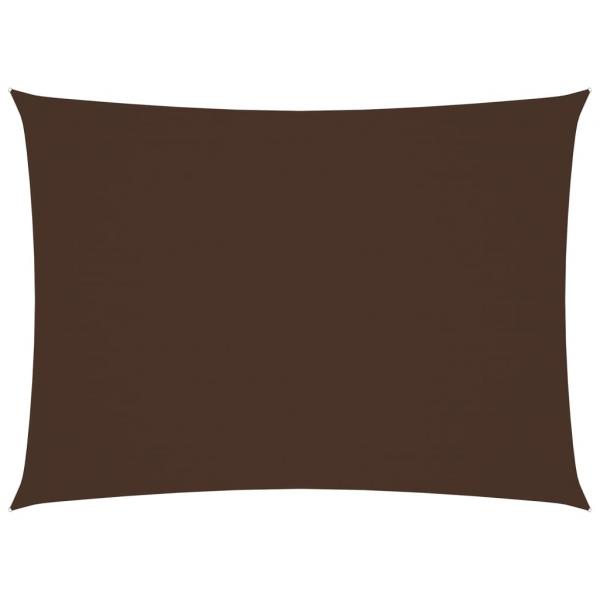 Sonnensegel Oxford-Gewebe Rechteckig 5x6 m Braun