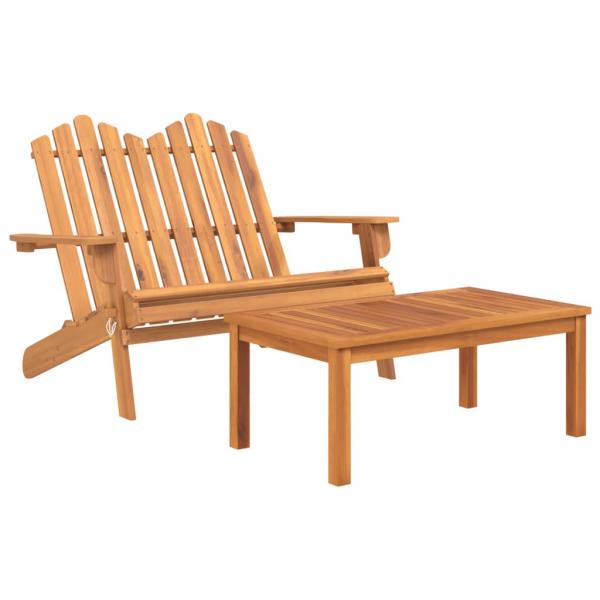 4-tlg. Garten-Lounge-Set Adirondack Massivholz Akazie