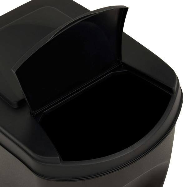 Stapelbare Mülleimer 3 Stk. Anthrazit 75 L  
