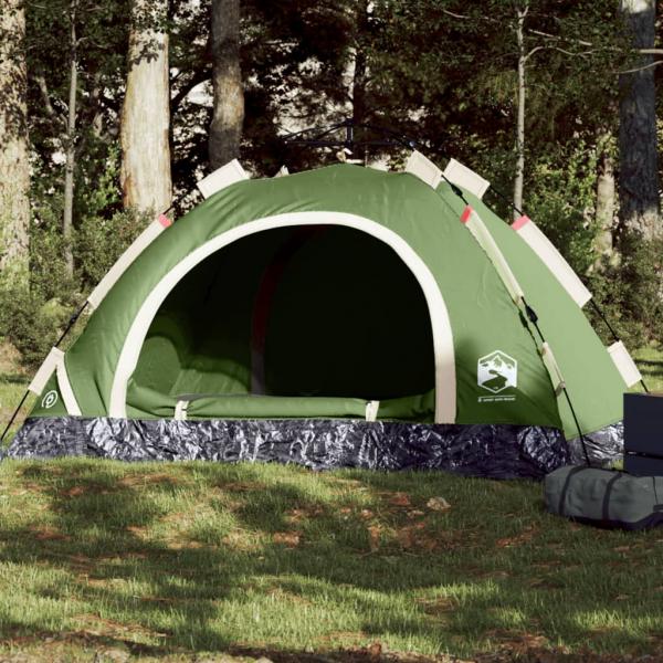 ARDEBO.de - Campingzelt 3 Personen Grün Quick Release