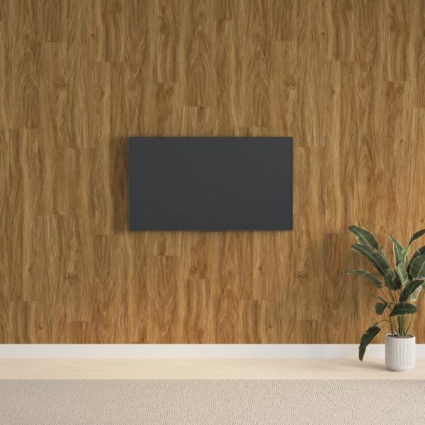 ARDEBO.de - Wandpaneele Holzoptik Braun PVC 2,06 m²