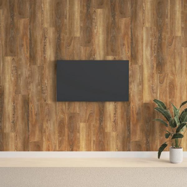 ARDEBO.de - Wandpaneele Holzoptik Braun PVC 2,06 m²
