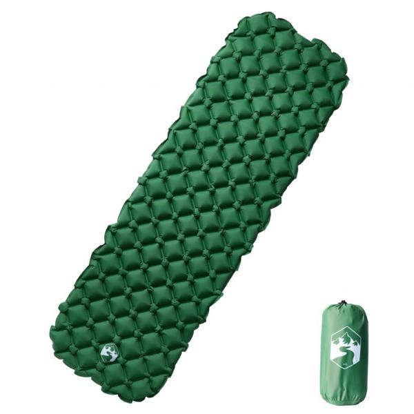ARDEBO.de - Aufblasbare Isomatte Grün 190x58x6 cm