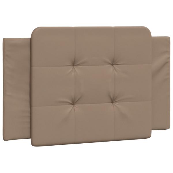 Bettgestell mit Kopfteil Cappuccino-Braun 80x200 cm Kunstleder