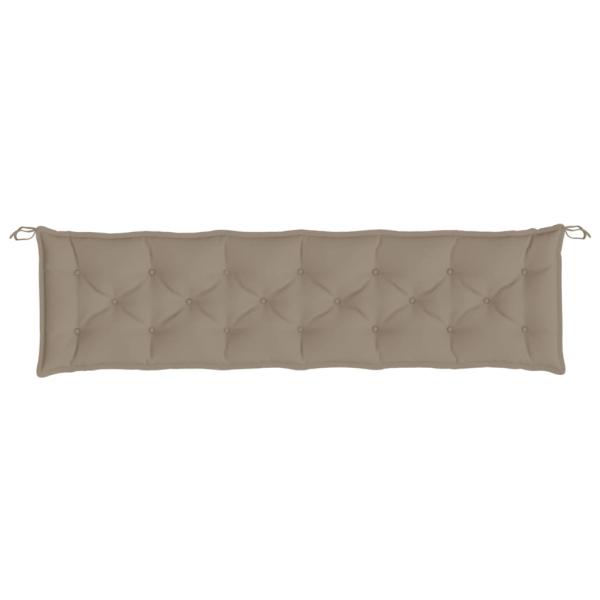 Gartenbank-Auflagen 2 Stk. Taupe 200x50x7 cm Oxford-Gewebe