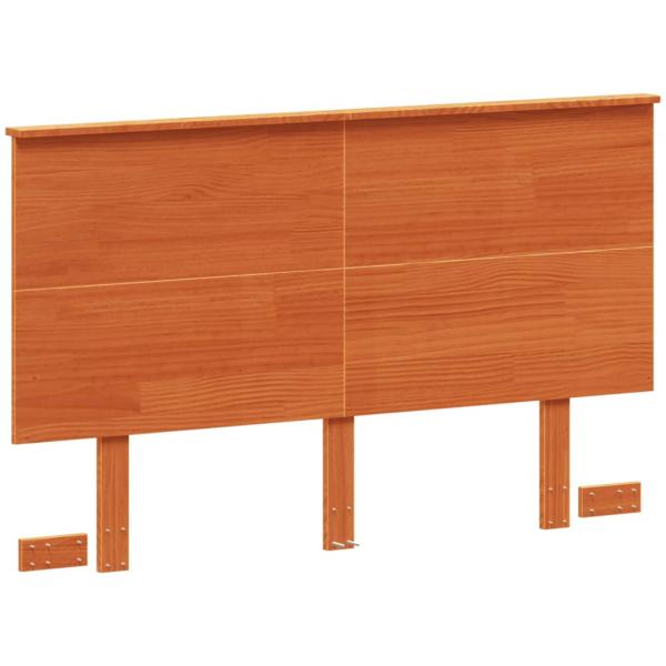 Kopfteil Wachsbraun 120 cm Massivholz Kiefer