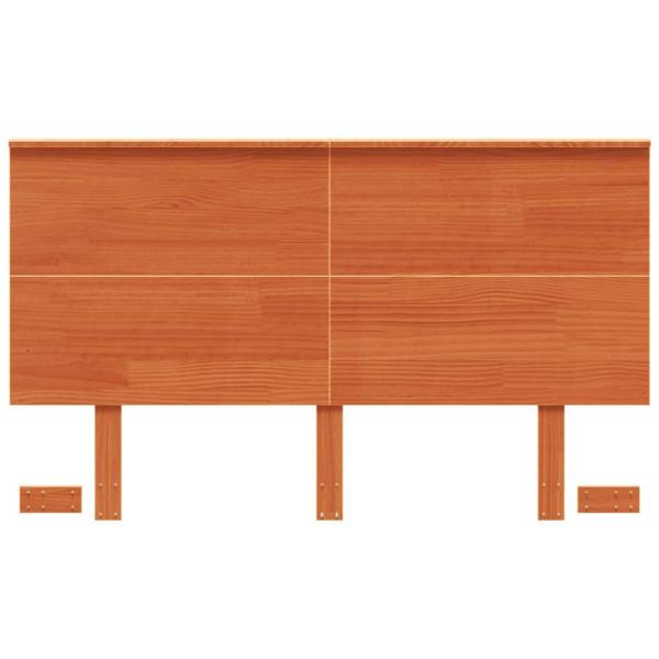 Kopfteil Wachsbraun 120 cm Massivholz Kiefer
