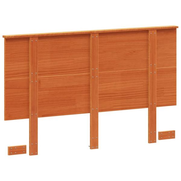 Kopfteil Wachsbraun 120 cm Massivholz Kiefer