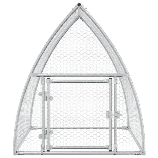 Hühnerkäfig Silbern 100x105x120 cm Verzinkter Stahl