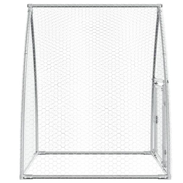 Hühnerkäfig Silbern 100x105x120 cm Verzinkter Stahl