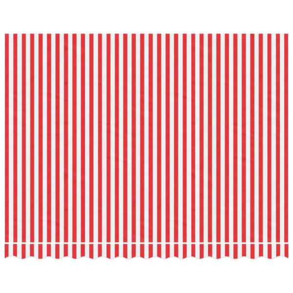 Markisenbespannung Rot und Weiß Gestreift 3,5x2,5 m