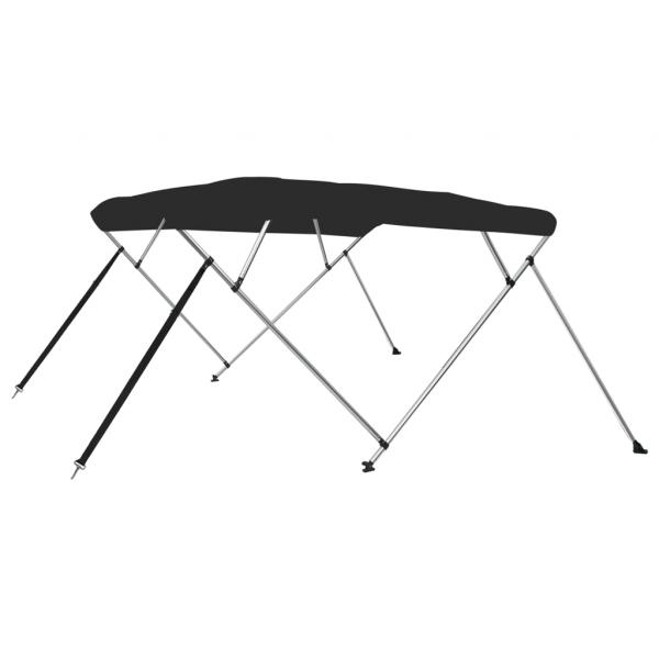 4-Bow Bimini-Top Schwarz 236x228x127 cm