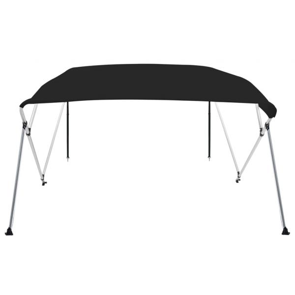 4-Bow Bimini-Top Schwarz 236x228x127 cm