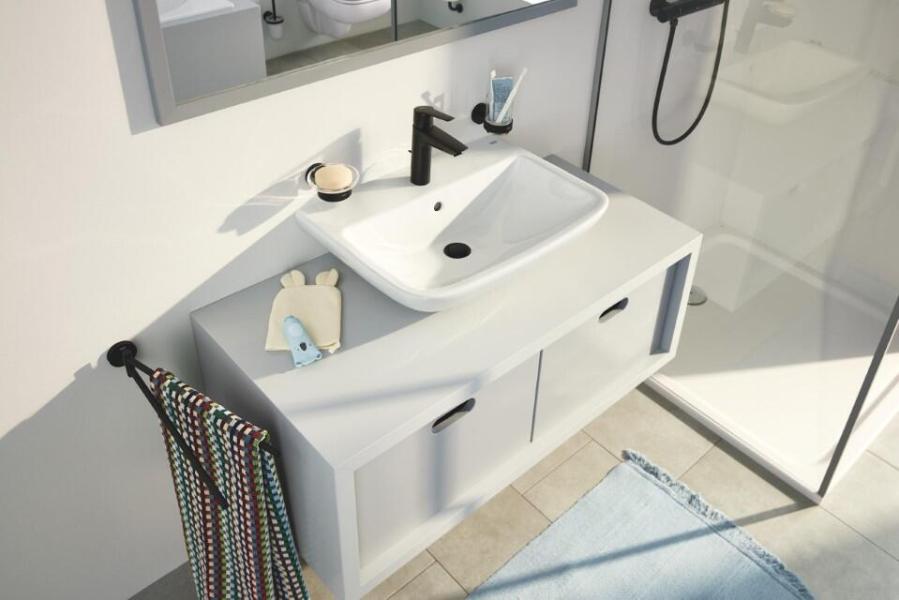 GROHE Start Einhebel Waschtischarmatur, Quickfix, M-Size, mattschwarz (234552432)