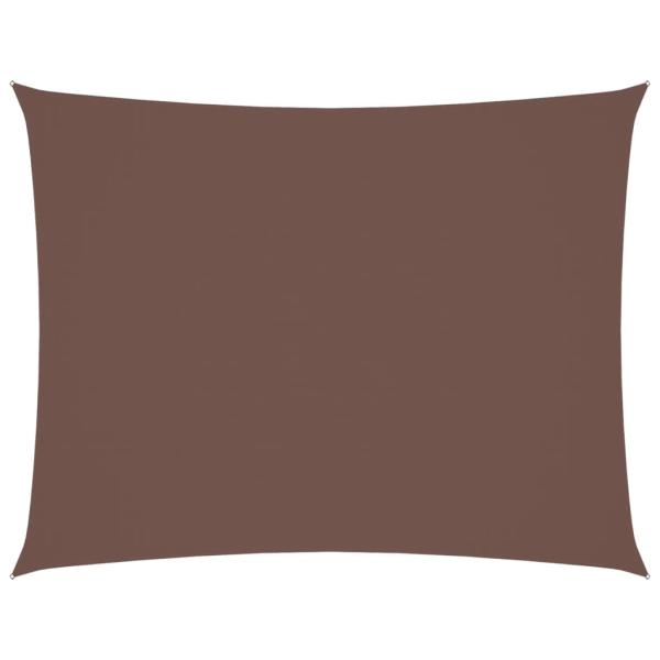 Sonnensegel Oxford-Gewebe Rechteckig 4x5 m Braun