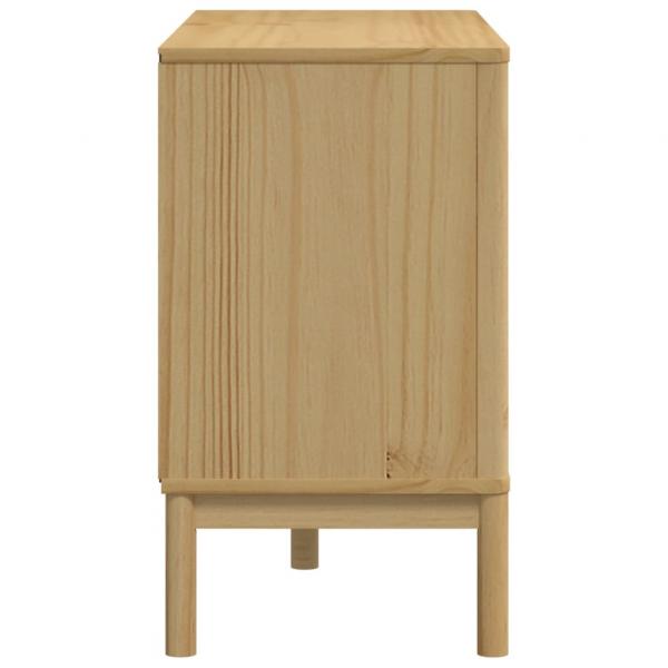 Kommode FLORO Wachsbraun Massivholz Kiefer
