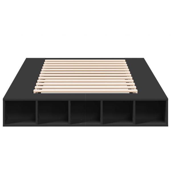 Bettgestell Schwarz 120x200 cm Holzwerkstoff