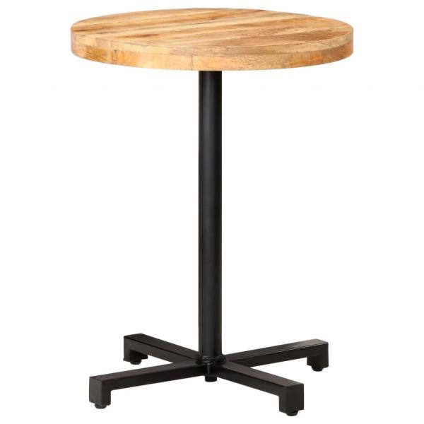 ARDEBO.de - Bistrotisch Rund Ø60x75 cm Raues Mangoholz