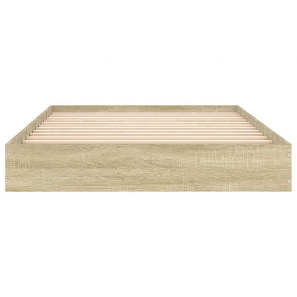 Bettgestell Sonoma-Eiche 90x190 cm Holzwerkstoff