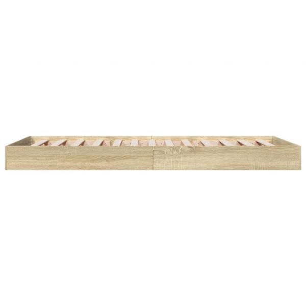 Bettgestell Sonoma-Eiche 75x190 cm Holzwerkstoff