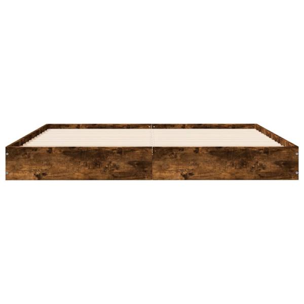 Bettgestell Räuchereiche 160x200 cm Holzwerkstoff