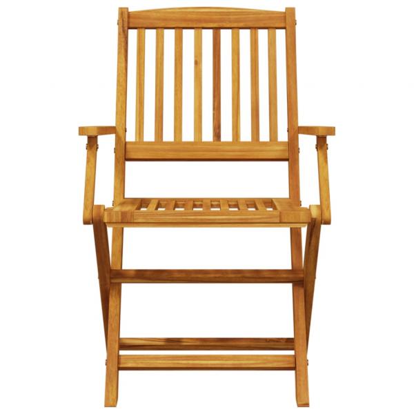 3-tlg. Bistro-Set Klappbar Massivholz Akazie