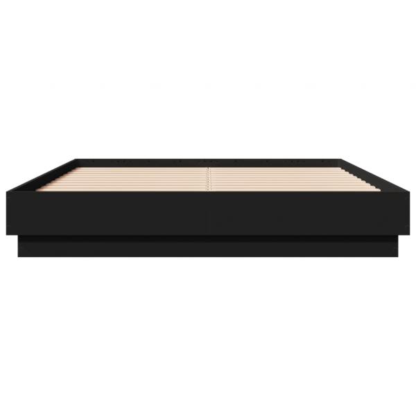 Bettgestell Schwarz 120x190 cm Holzwerkstoff