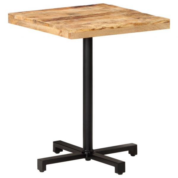 ARDEBO.de - Bistrotisch Quadratisch 60x60x75 cm Raues Mangoholz 