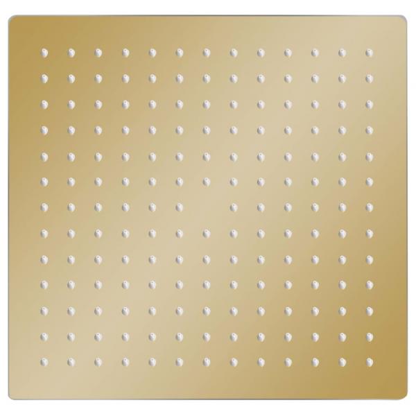 Regenbrause Edelstahl 25x25 cm Quadrat Golden