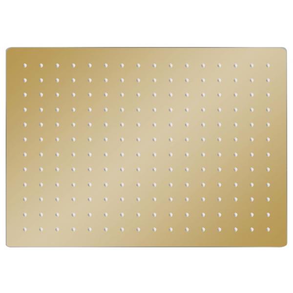 Regenbrause Edelstahl 40x30 cm Rechteckig Golden