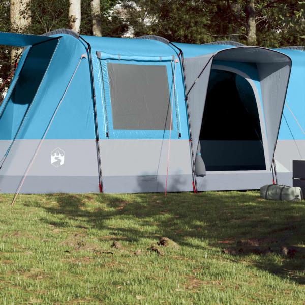 ARDEBO.de - Tunnelzelt 4 Personen Blau Wasserdicht