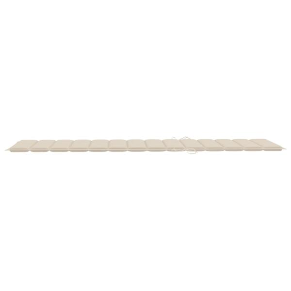Sonnenliegen 2 Stk. mit Auflagen Massivholz Akazie
