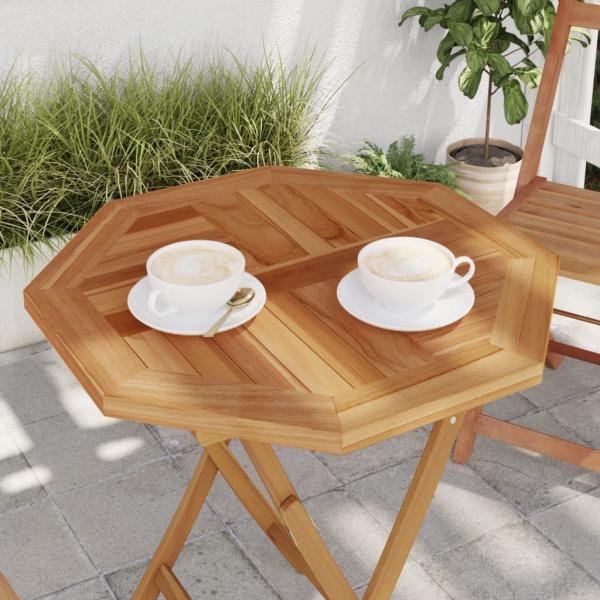 ARDEBO.de - Tischplatte 60x60x2,5 cm Achteckig Massivholz Teak