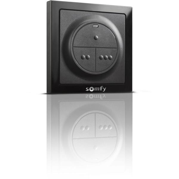 ARDEBO.de Somfy Funkwandtaster io 3-Kanal, IP44, schwarz (1870560)