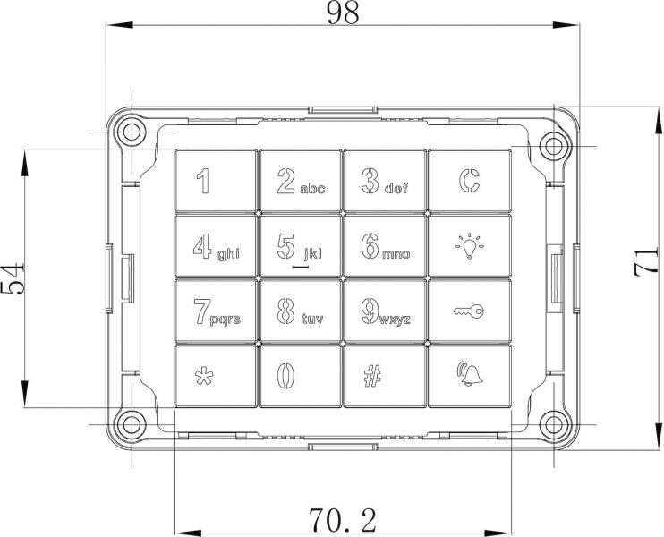 Busch-Jaeger 83171-660-101 Busch-Welcome® Tastatur-Modul (2CKA008300A0517)