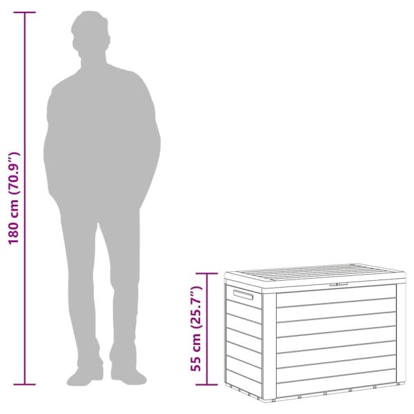Gartenbox Anthrazit 78x44x55 cm